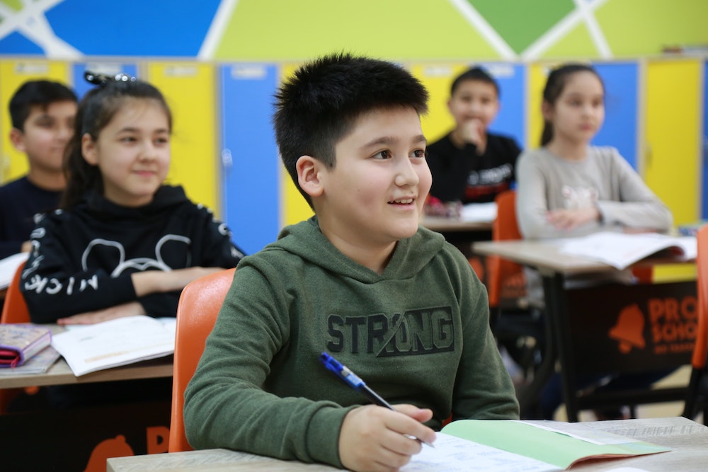 A classroom full of students